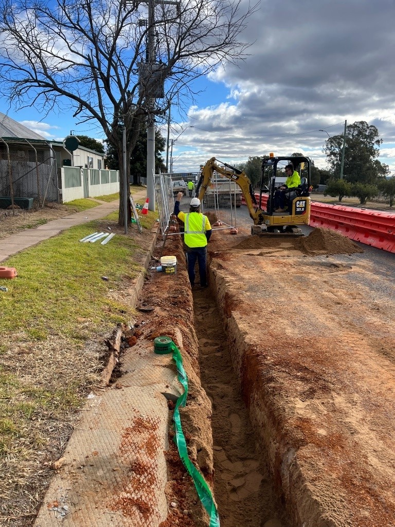 Water Main Replacement project Dunedoo